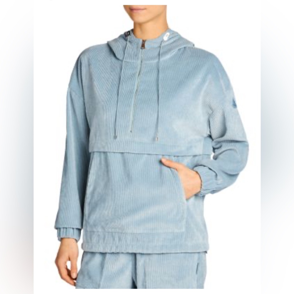 Moncler Womens Corduroy Blue Castles Pullover